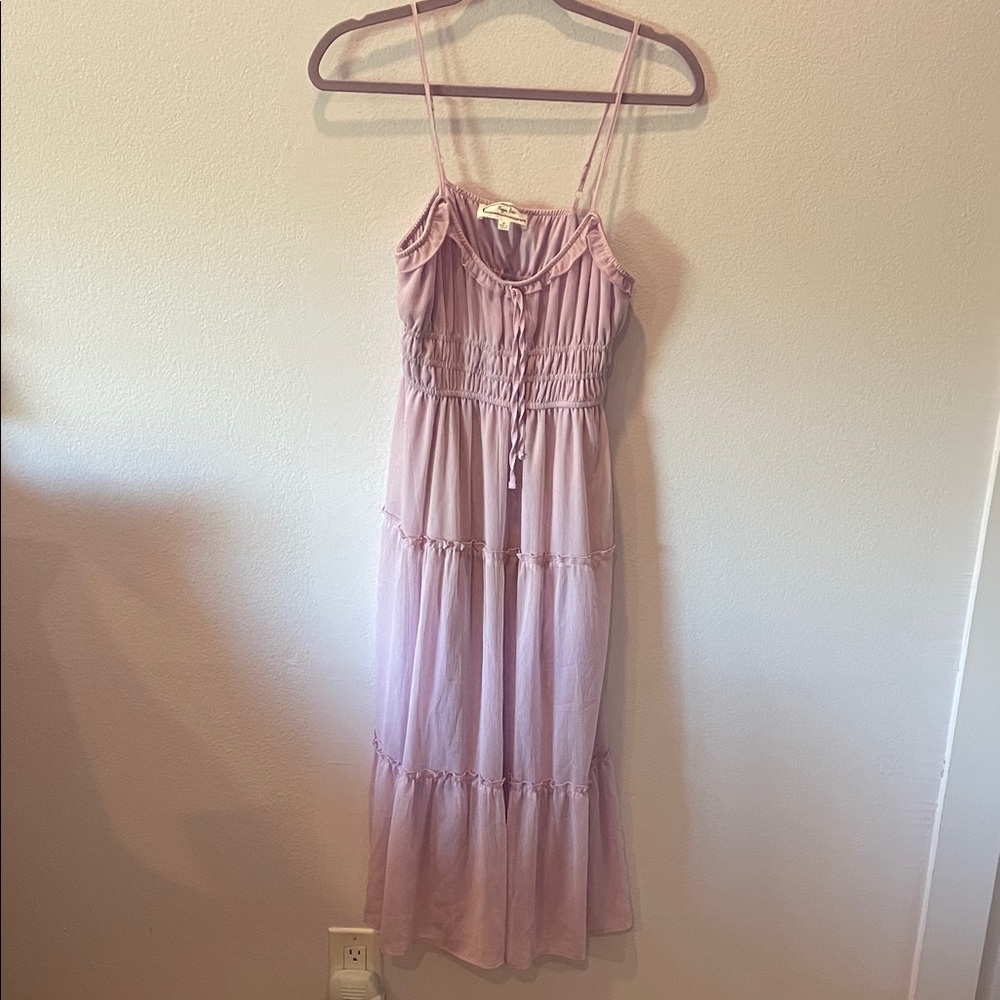 Macy's Soft Pink Maxi Dress